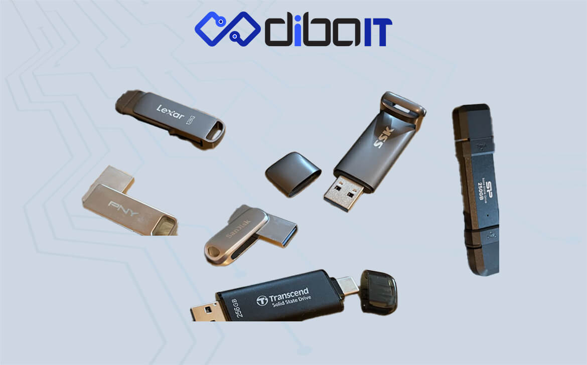 پنچ  فلش درایو (یو اس بی) که سریع، قابل‌اطمینان و ارزشمند هستند